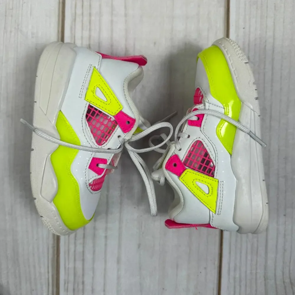 nike air jordan 4 retro‎ lemon venom toddler shoes 8C